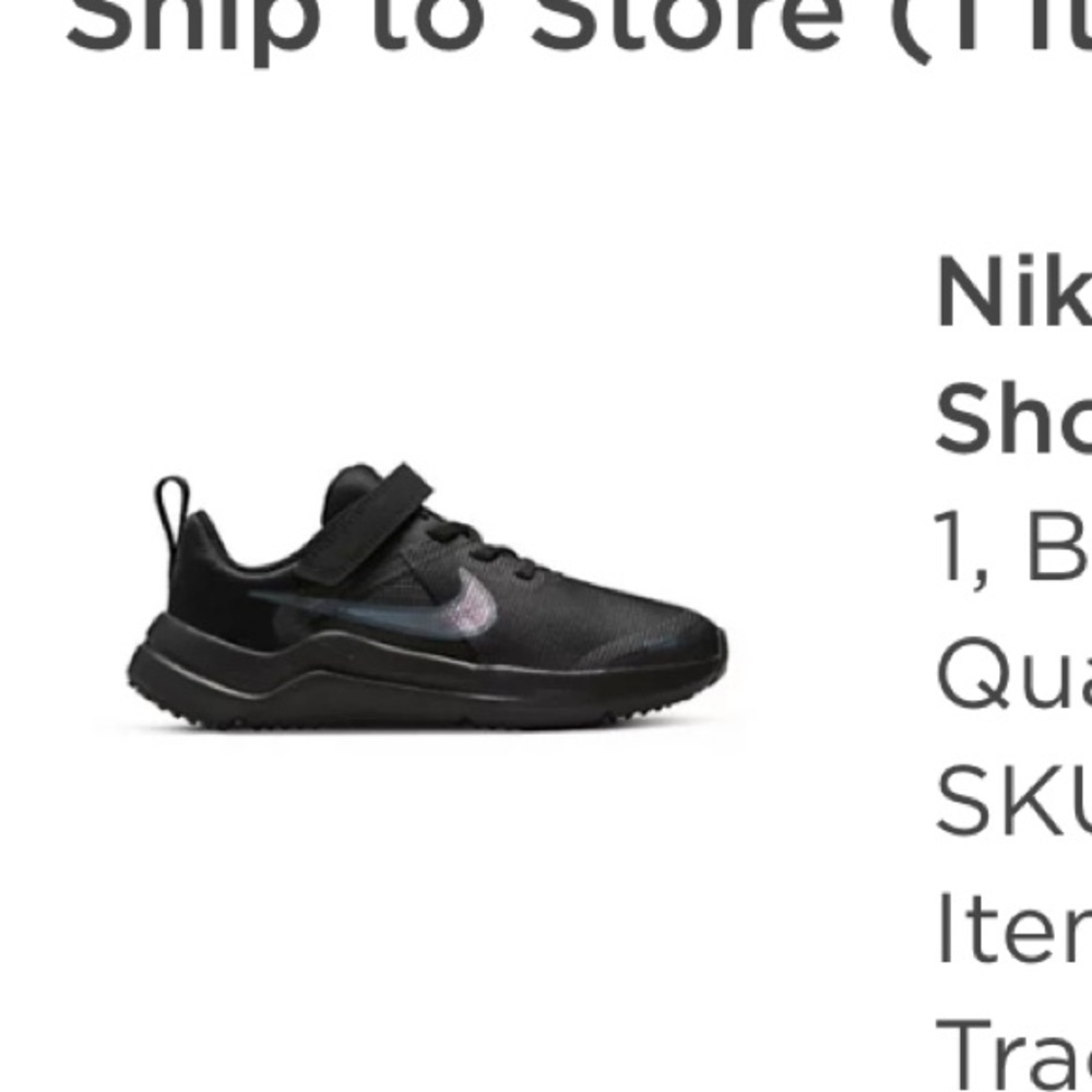 Nike downshifter size 1. Brand new in box.  Will ship in mailer bag